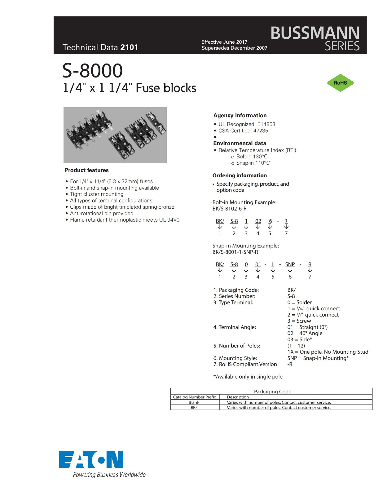 BK-S-8202系列6*30熔斷器座參數(shù) BK-S-8202系列6*30熔斷器座參數(shù)