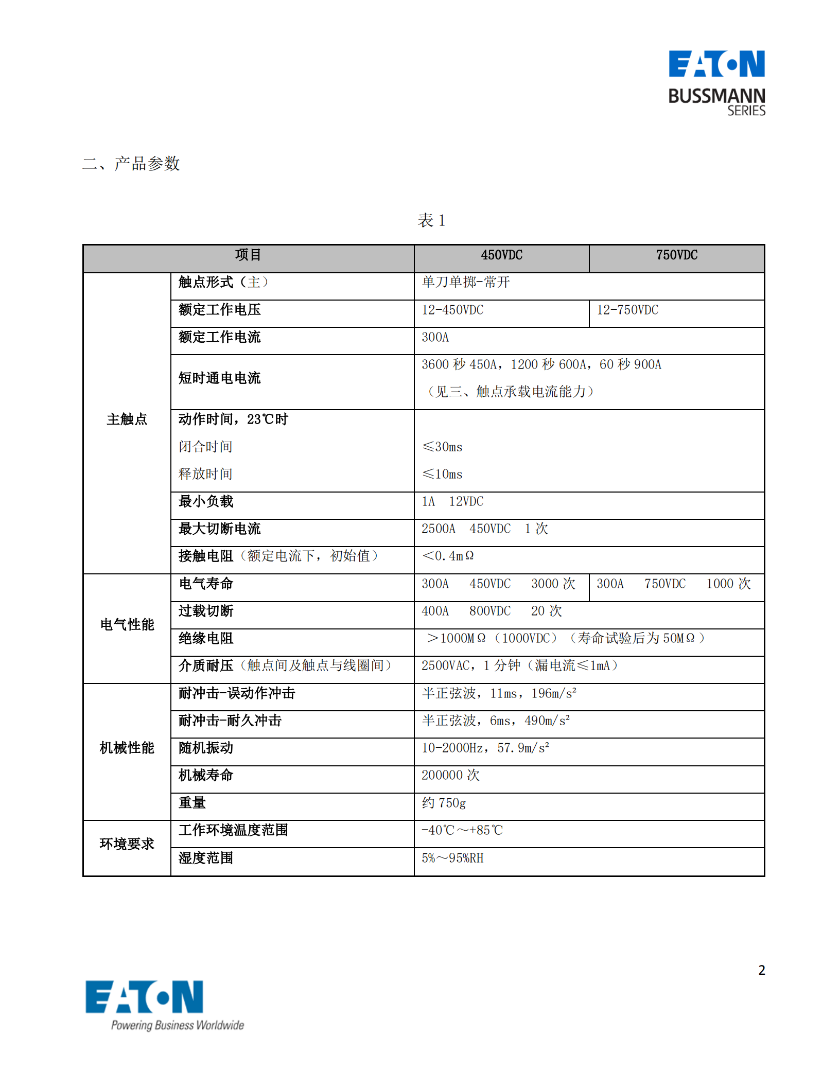 EVC-AS-300S直流接觸器產(chǎn)品參數(shù) EVC-AS-300S直流接觸器產(chǎn)品參數(shù)